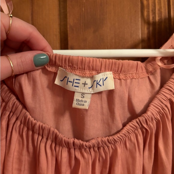 Pink off the shoulder top - Picture 2 of 3